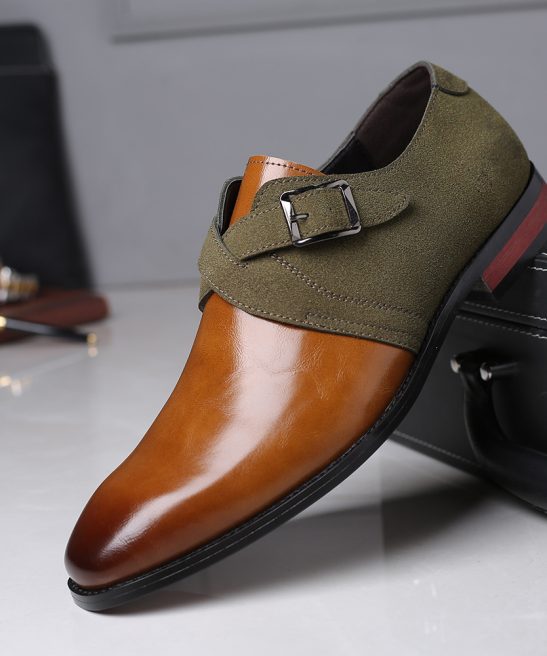 Men's leather soft-soled loafers