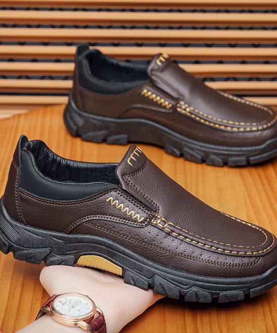 Premium Leather Men's Loafer | Handmade Slip-On Dress Shoes for Men | Genuine leather casual shoes suitable for outdoor activities