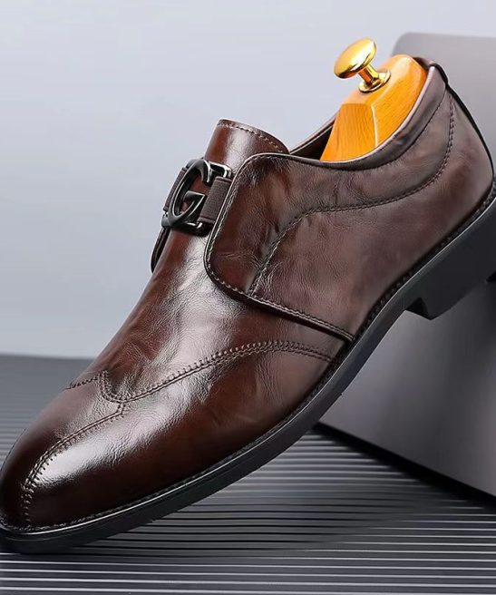 Men's leather comfortable soft sole casual business shoes