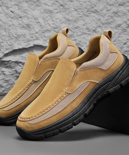 Men's leather soft sole comfortable fashion casual loafers
