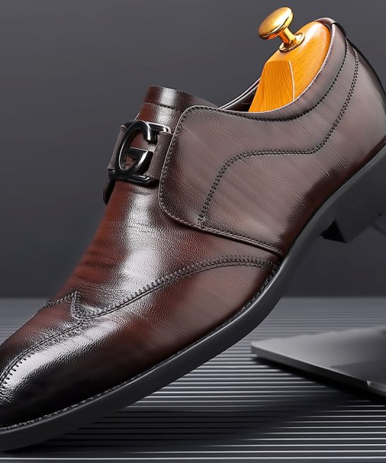 Men's genuine leather soft bottom non-slip casual business shoes